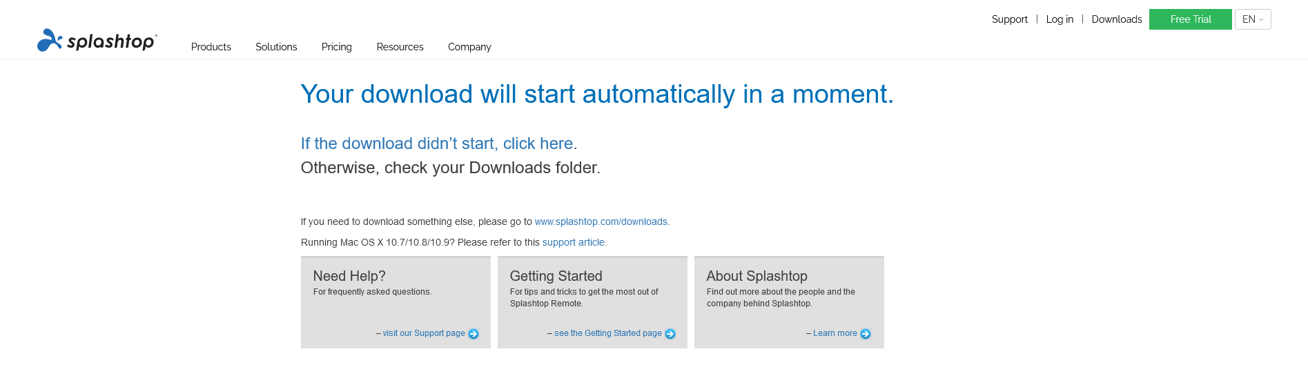 Splashtop SOSの利用方法 – Splashtop Business - サポート