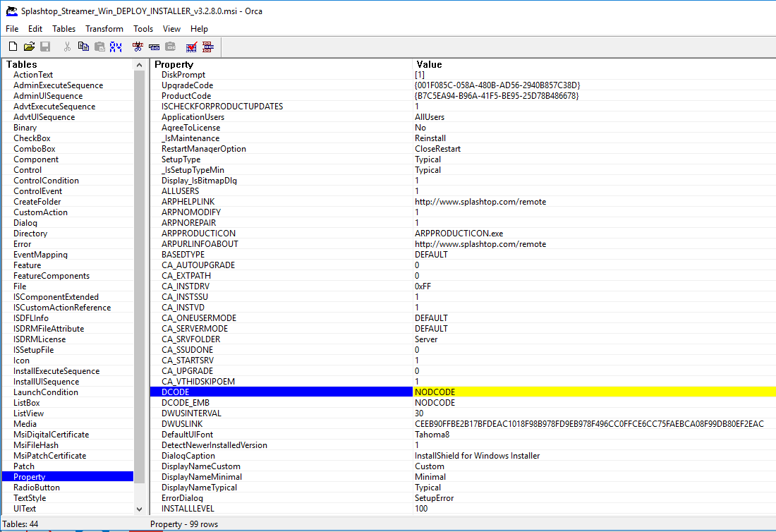 Open and edit mst deals files