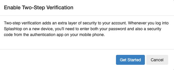 Sony Corporation - Configuring Two-Step Authentication