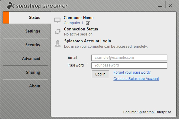 Splashtop streamer login failed filezilla change files hosting godaddy
