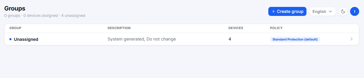 Create group
