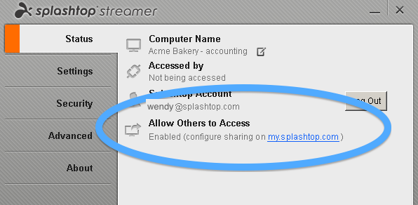 splashtop streamer pc